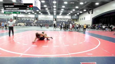 133 lbs Cons. Round 3 - Gabe Easey, Ola vs Hunter Barrett, Reinhardt University (GA)