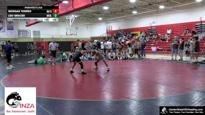 High School - 140 lbs Consolation Round 2 - Leo Graces, Morris Knolls vs Morgan Torres, Watchung Hills
