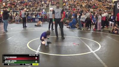 56 lbs Quarterfinal - Jacob Lewis, Mechanicsburg vs Lyle Higgins, AI