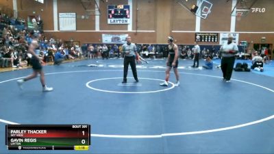 150 lbs Semifinal - Gavin Regis, Layton vs Parley Thacker, Sky View