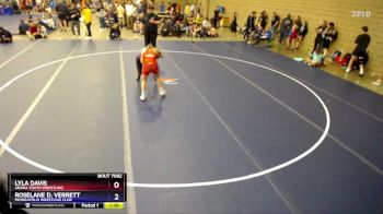 Round 3 - Roselane D. Verrett, Minneapolis Wrestling Club vs Lyla Davis, Anoka Youth Wrestling