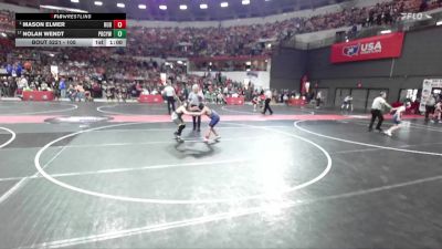 105 lbs Champ. Round 2 - Mason Elmer, Hudson vs Nolan Wendt, Pardeeville Boys Club Youth Wrestling