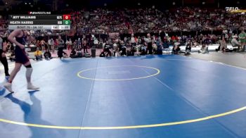 3A 157 lbs Champ. Round 1 - Jett Williams, New Plymouth vs Heath Harris, Ririe