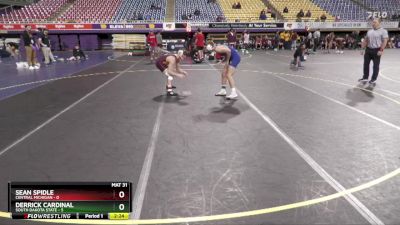 133 lbs Round 1 (16 Team) - Sean Spidle, Central Michigan vs Derrick Cardinal, South Dakota State