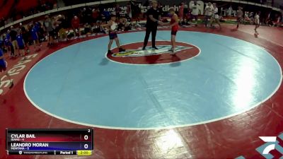 105 lbs Placement Matches (8 Team) - Cylar Bail, Idaho vs Leandro Moran, Montana