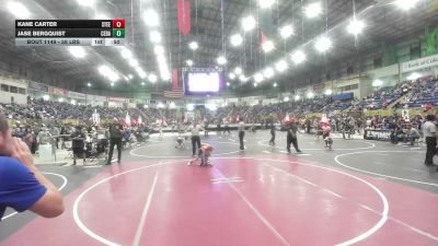 58 lbs Quarterfinal - Kane Carter, Steel City Reloaded WC vs Jase Bergquist, Cedaredge Wrestling