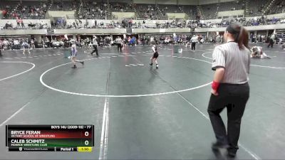 77 lbs Round 3 - Bryce Feran, Victory School Of Wrestling vs Caleb Schmitz, Monroe Wrestling Club