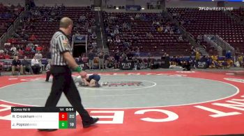 132 lbs Consolation - Ryan Crookham, Notre Dame Hs - Green Pond vs Josh Popson, Brookville Area Hs