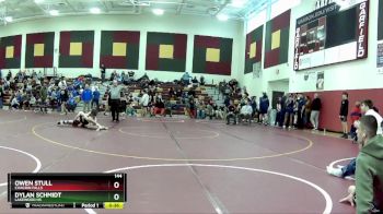 144 lbs 9th Place Match - Owen Stull, Chagrin Falls vs Dylan Schmidt, Lakewood HS
