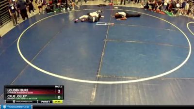 92 lbs Semifinal - Crue Jolley, Payson Lions Wrestling Club vs Louden Eure, Charger Wrestling Club