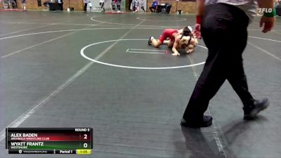 110 lbs Round 5 - Wyatt Frantz, Westshore vs Alex Baden, Archbold Wrestling Club