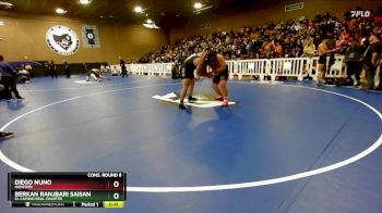 285 lbs Cons. Round 6 - Berkan Ranjbari Saisan, El Camino Real Charter vs Diego NUNO, Hanford