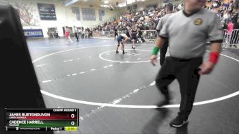 106 lbs Champ. Round 1 - James Burtonduvon, Santa Monica vs Cadence Harrell, Mayfair