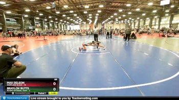 68 lbs Rd# 5- 3:45pm Friday Final Pool - Braylon Butts, NCWAY National Team vs Max DeLeon, Maryland BLACK