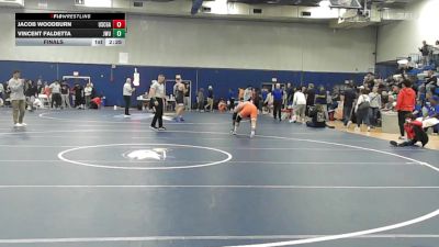 157 lbs Final - Jacob Woodburn, Coast Guard vs Vincent Faldetta, Johnson & Wales (RI)