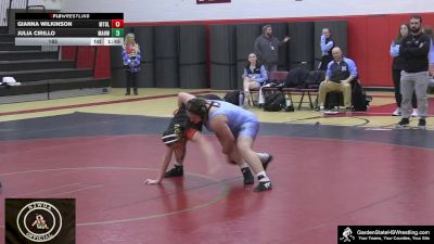 165 lbs Gianna Wilkinson, Mount Olive/Randolph vs Julia Cirillo, Mahwah