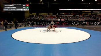 155 lbs Champ. Round 1 - Cianna Graves, Tecumseh-Shawnee Heights HS vs Lexi Barnett, Hays HS