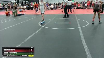 100 lbs Round 5 (10 Team) - Tyheime Bell, Terps Xpress MS vs Cole Schwartz, Grit Mat Club