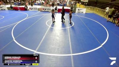 102 lbs 5th Place Match - Omelia Sanders, California vs Aria Garza, California