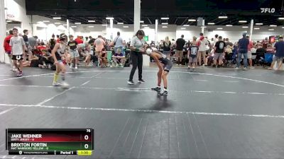 76 lbs Round 4 (6 Team) - Jake Wehner, Dirty Jersey vs Brixton Fortin, Mat Warriors Yellow