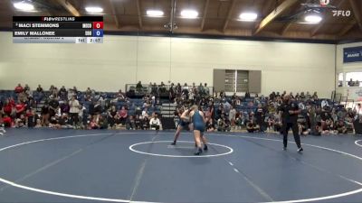 138 lbs Champ. Round 2 - Emily Mallonee, Eastern Oregon University (OR) vs Maci Stemmons, Menlo College