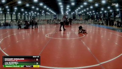 115 lbs Rd# 10- 4:00pm Saturday Final Pool - Zachary Donalson, Oklahoma Elite vs Caz Bushnell, Westshore D.S.