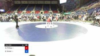 113 lbs Cons 16 #1 - William Phillips, Tennessee vs Brady Slicker, Pennsylvania