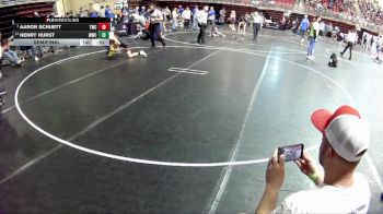95 lbs Semifinal - Aaron Schuett, Trojan Wrestling Club vs Henry Hurst, Wahoo Wrestling Club