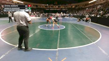 Girls 125 lbs Cons. Round 1 - Crystal Marrufo, Gallup vs Madelyn Rodriguez, Capital