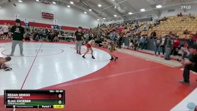 83-89 lbs Round 5 - Elias Knoeber, Junior Bulldogs vs Regan Griego, Eaton Reds WC