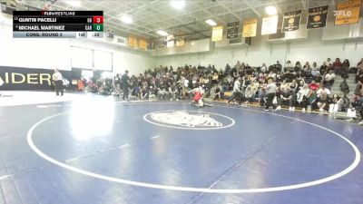 190 lbs Cons. Round 2 - Quntin Pacelli, Garden Grove vs Michael Martinez, Carter