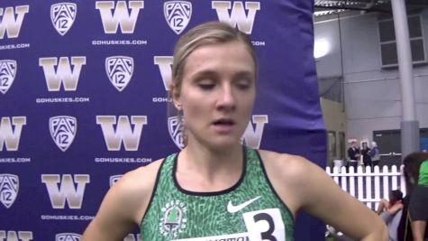 Brianne Theisen Eaton after 400m, talks big differences between pentathlon and heptathlon