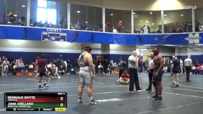 285 lbs Champ. Round 1 - Reginald Whyte, Pikeville vs John Arellano, Brewton-Parker (GA)