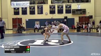 106 Finals - Jaret Lane, Southern Columbia vs Brandon Kassis, Parkland