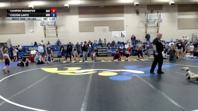 84 lbs 1st Place Match - Cooper Hennefer, Declo Stingers vs Colton Lantz, Middleton Wrestling Club