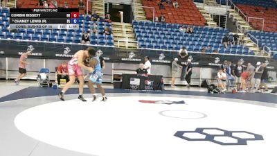165 lbs Cons. Sub-rd Of 16 - Corbin Bissett, Ohio vs Chaney Lewis Jr., Pennsylvania