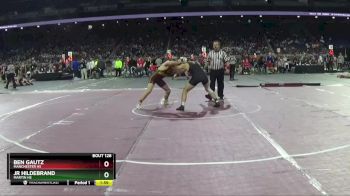 D4-175 lbs Quarterfinal - JR Hildebrand, Martin HS vs Ben Gautz, Manchester HS