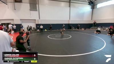 42 lbs Round 3 - Lennox Collins, Mission Wrestling Club vs Mariana Alcantara, Amped Wrestling Club