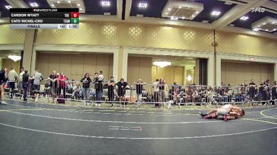 95 lbs Final - Carson Wyatt, The Empire vs Cato Rickel-Cru, Team Aggression