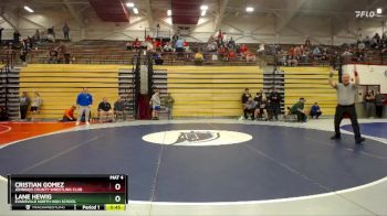 215 lbs Cons. Round 4 - Lane Hewig, Evansville North High School vs Cristian Gomez, Jennings County Wrestling Club