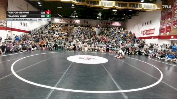 157 lbs 1st Place Match - Kelton Stewart, Glenrock vs Maddux Hintz, Green River