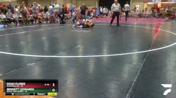 100 lbs Champ Round 1 (16 Team) - Noah Flores, Blackman WC vs Bennett Leonards, BHWC/ Dirt Divers
