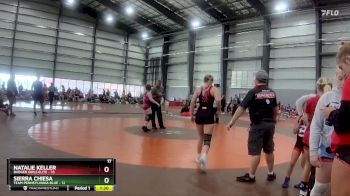 127 lbs Finals (8 Team) - Natalie Keller, Badger Girls Elite vs Sierra Chiesa, Team Pennsylvania Blue