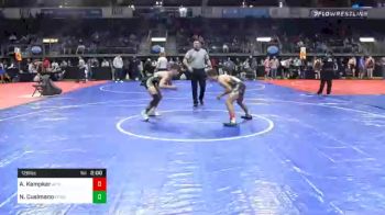 128 lbs Quarterfinal - Abdiel Kempker, JC Youth Wrestling Club vs Nicholas Cusimano, Crusader Wrestling