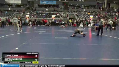 Champ. Round 1 - Tommy Tonga, Siouxland Wrestling Academy vs Karter Schippers, Moyer Elite