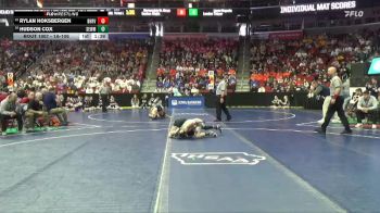1A-106 lbs Champ. Round 1 - Rylan Hoksbergen, Boyden-Hull/Rock Valley vs Hudson Cox, Southeast Warren/Melcher-Dallas