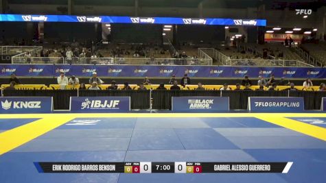 Erik Rodrigo Barros Benson vs Gabriel Alessio Guerrero 2026 Pan Jiu Jitsu IBJJF Championship