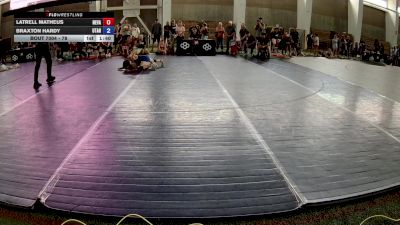 78 lbs Champ. Round 1 - Latrell Matheus, Nevada vs Braxton Hardy, Utah