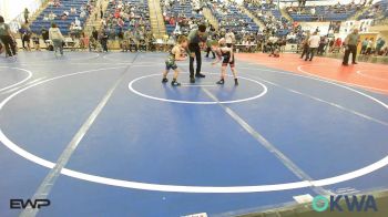 60 lbs Consolation - Leon Bearden, Skiatook Youth Wrestling vs Caleb Hall, Newkirk Takedown Club