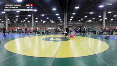 145 lbs 3rd Place - Mercedes Valencia, USAW Maine - GHSE vs Maia Urbanczyk, Doughgirls - GHSE